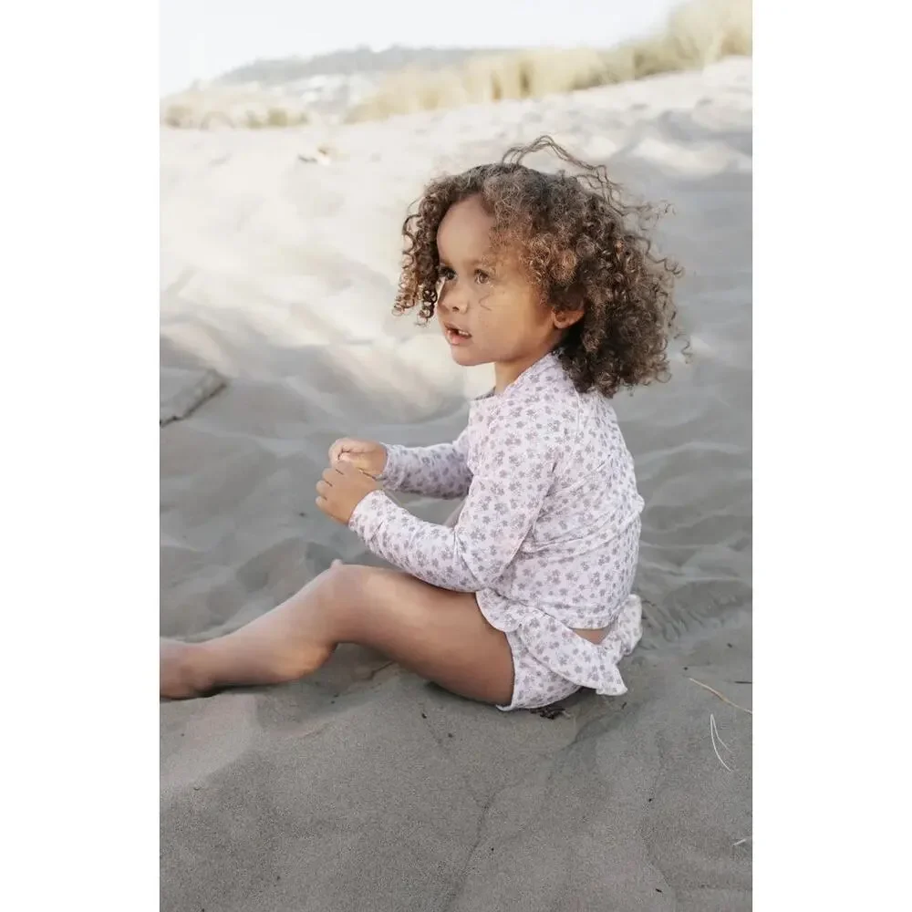 Jamie Kay Pressed Wildflowers & Meadowlight Days 3pc rashguard swimsuit set 4/5